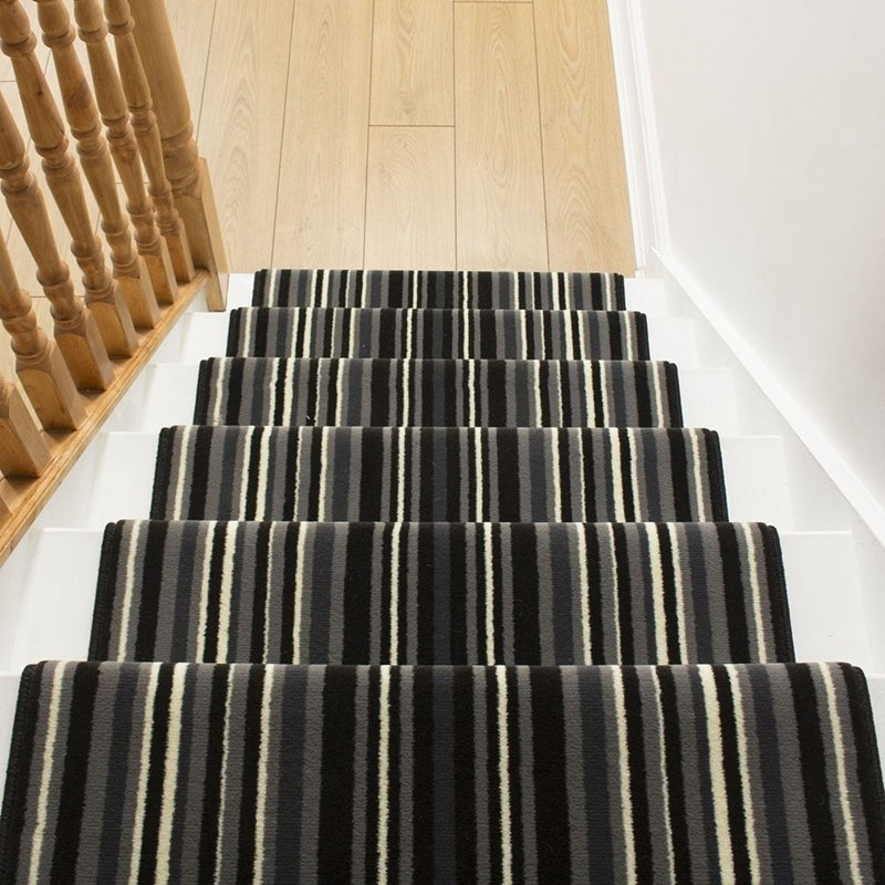 Stair Runner Striped Area Rug, Runner 100 x 630 cm