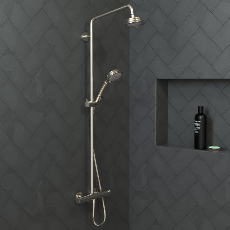 Croma Multi Function Handheld Shower Head, Brushed Nickel