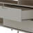 Rockefeller 63" Mid-Century Modern TV Stand with 4 Shelves and 2 Drawers for TVs up to 60" in Off White-1021305744