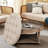 Classic Round With Shelf Storage - , Linen Upholstery For Living Space Coffee Table Upholstery, Wooden Frame Room-1168752284