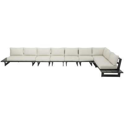 Canapé modulaire d'extérieur avec coussins Kirit 212