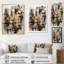 «Abstract Cityscape Harlem Renaissance I - City Buildings», reproduction d'art sur toile encadrée-73987276-73987277