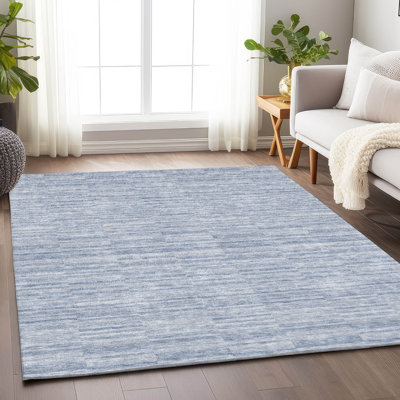 Premium Machine Washable Prisco Sky Rug