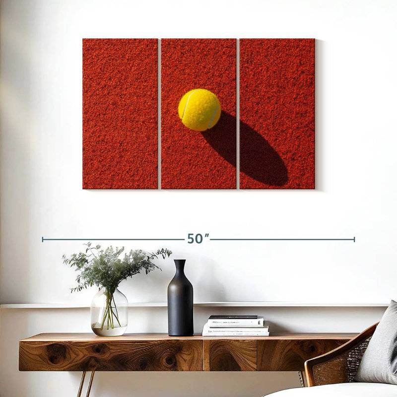 Balle de tennis, H 24 po x l 38 po