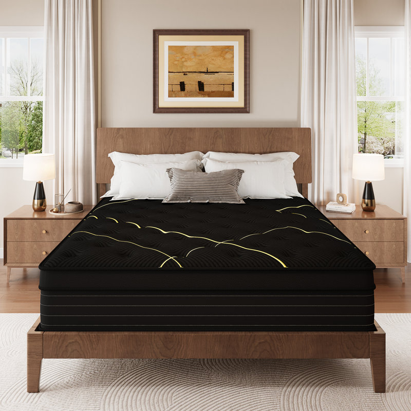  Alwyn Home 12"/14" Medium Memory Foam Hybrid Mattress, 14", King