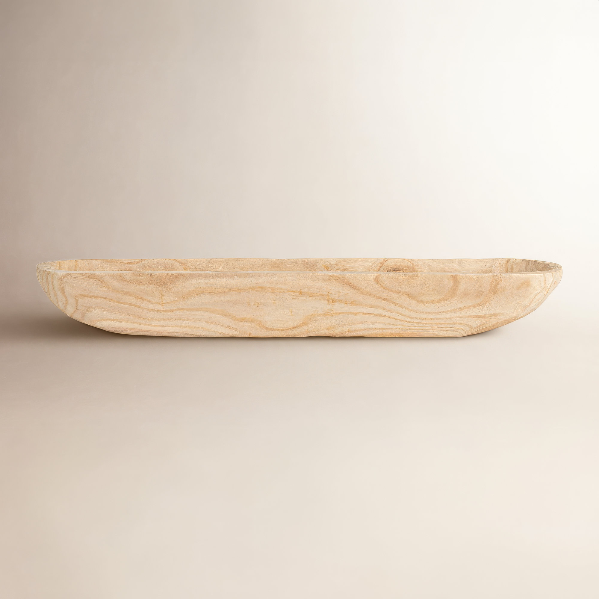 Kailyn Wood Decorative Bowl 1, 3.1"H x 23"W x 6"D, Nature