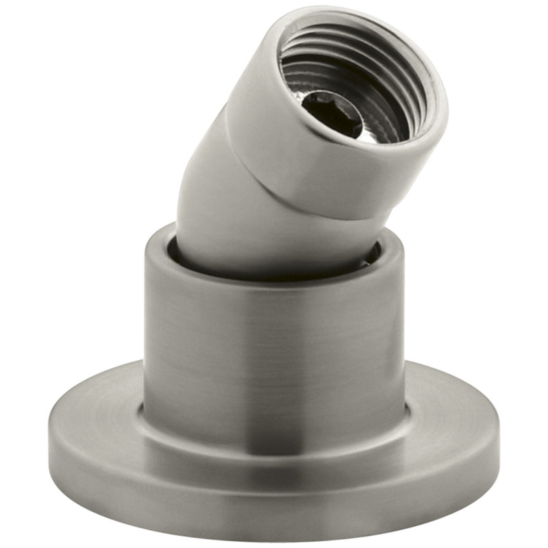 Deck- or Bath-Mount Handshower Holder with Hoses, Vibrant Brushed Nickel