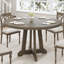 47 In Framhouse Round Dining Table For 4-6, Wooden Kichen Table-753238232