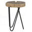Table basse en bois avec pieds en métal