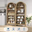 Bibliothèque autoportante de 71 po à 7 niveaux avec tablettes réglables pour le bureau du salon-1006800969