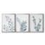 Blue Botanical Wash I - Toile tendue avec châssis sur mesure - 3 pièces-1346235306-1346235304