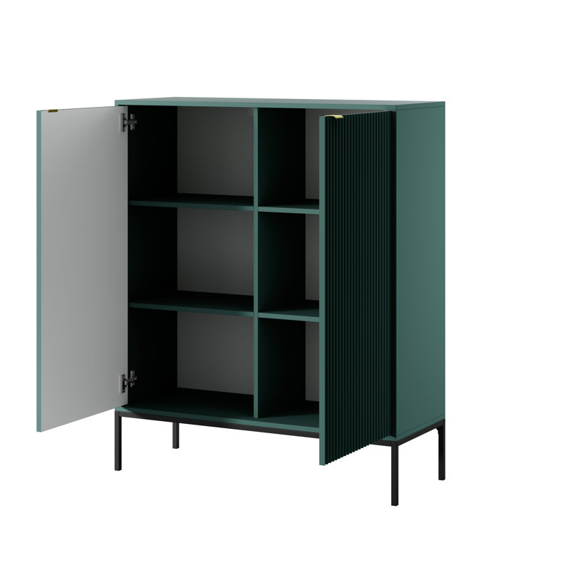 Bernhardine 104cm Sideboard, Labrador Green/Black/Golden