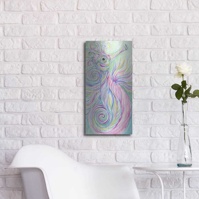 «Swirly Seahorse» par Estelle Grengs, H 24 po x l 12 po
