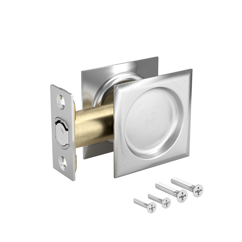 Poignée de porte à poche, Chrome brossé
