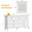 Commode 7 tiroirs avec miroir