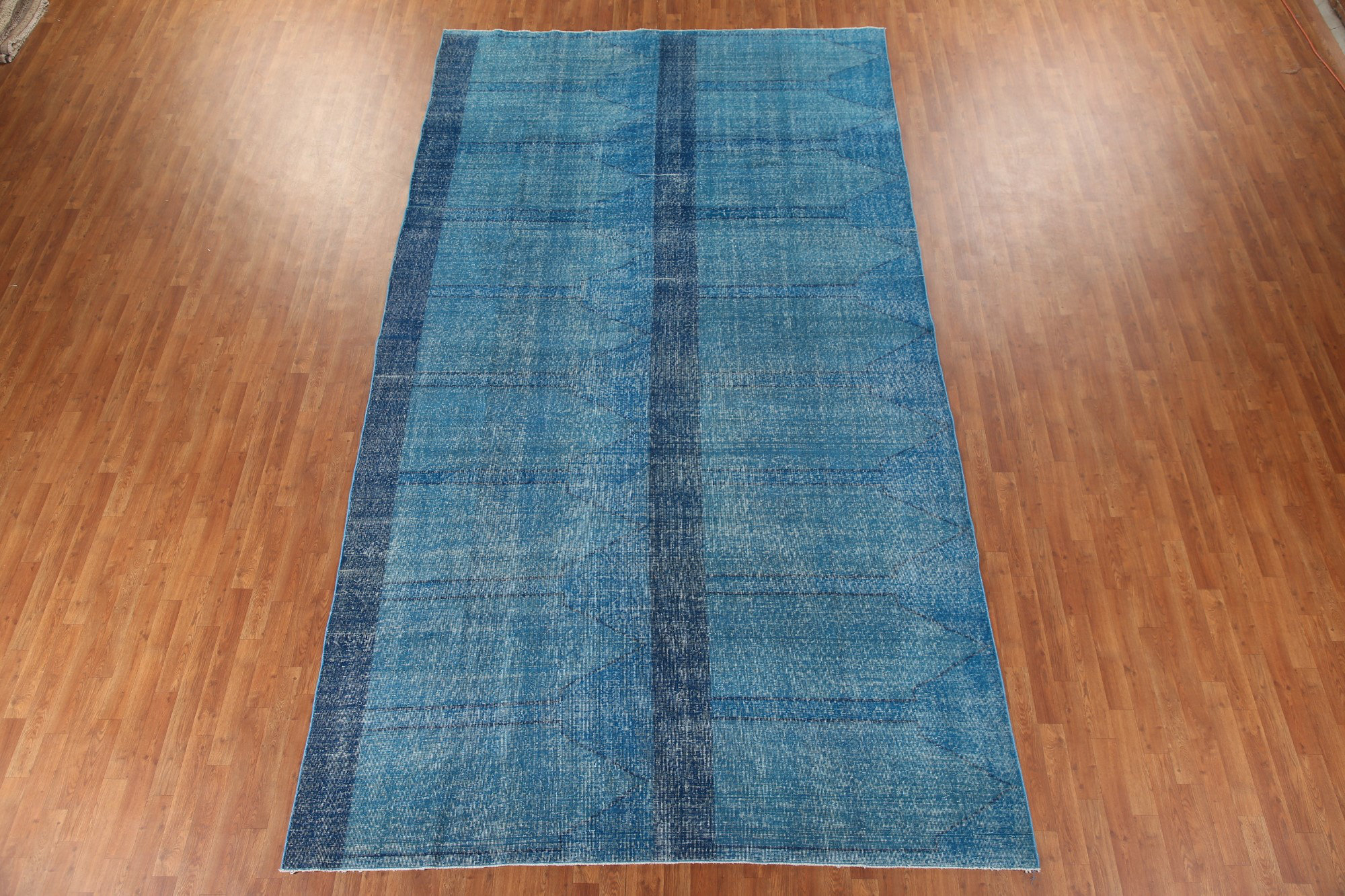 Bloomsbury Market Over-Dyed Blue Anatolian Distressed Area Rug 8x14 ...