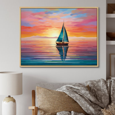 " Sailboat Abstract Horizon I "