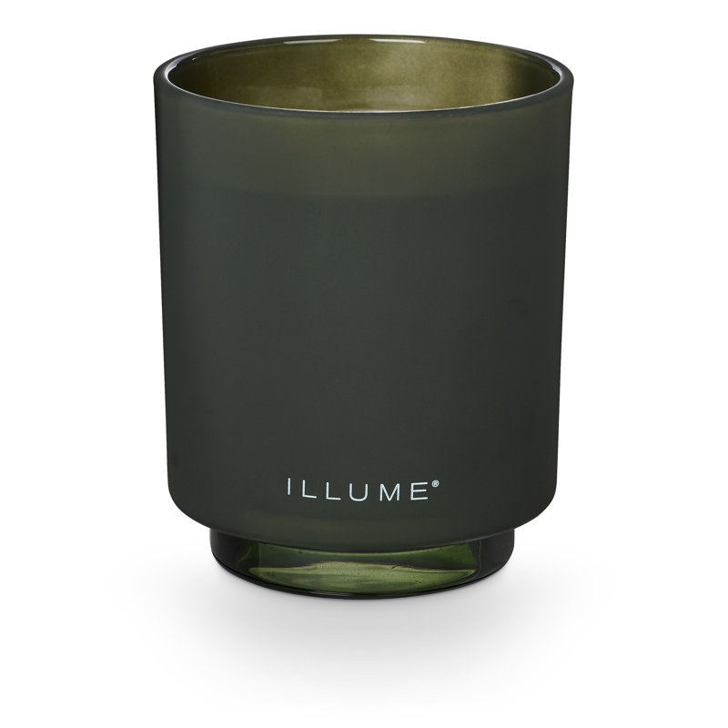 Bougie en verre rechargeable, baume et cèdre, Verre en boîte rechargeable