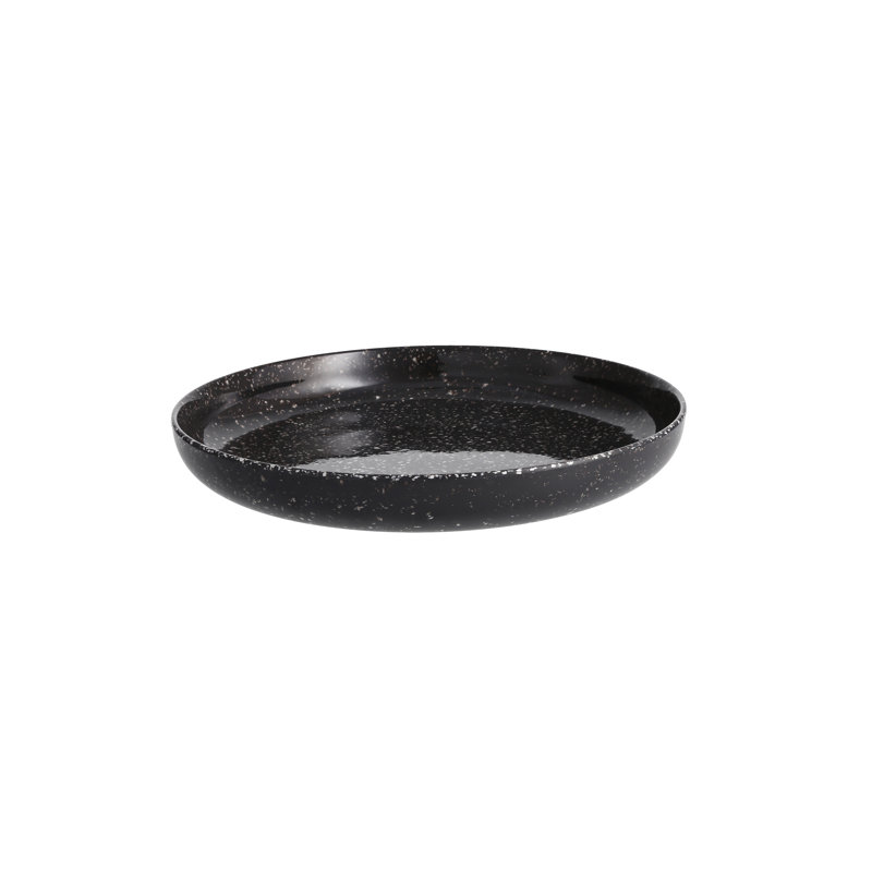 Camp Coupe Melamine Dessert Plate, Charcoal
