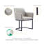 Fauteuil en cuir gris clair Serena Serena-91028796