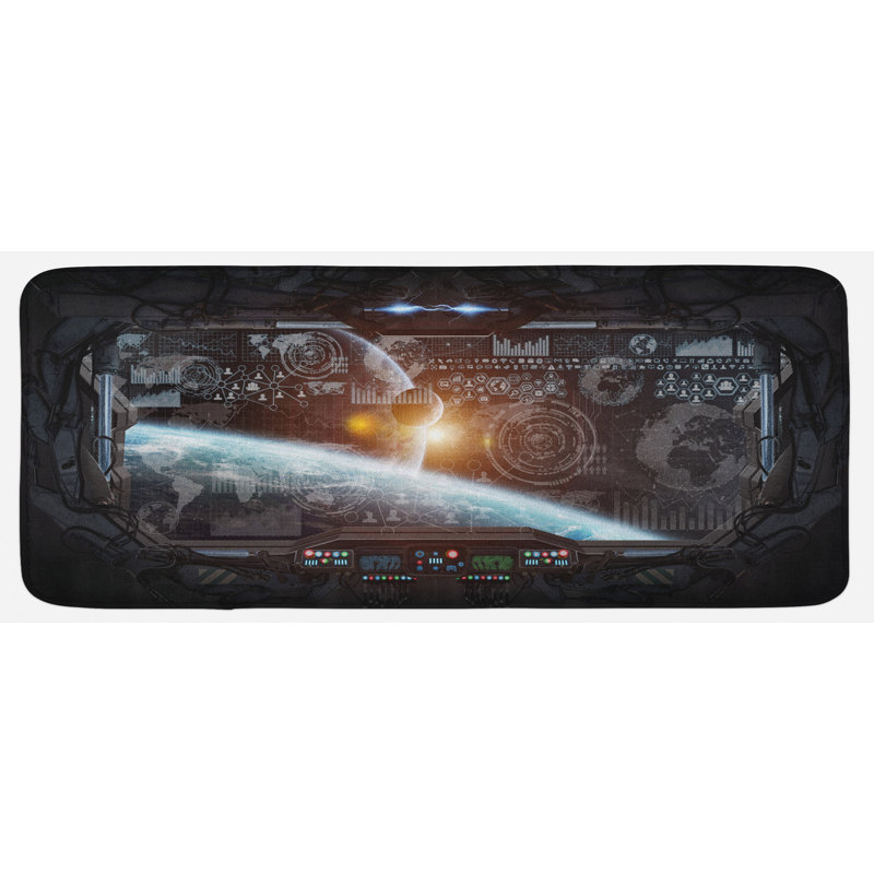Tapis de cuisine à espace extérieur