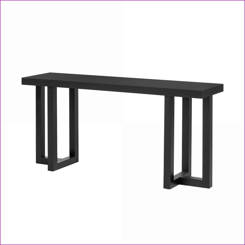 Table basse à motif géométrique avec pieds en pin massif Plateau en panneau de fibres à densité moyenne, placage de pin, stable Assemblage facile pour le salon