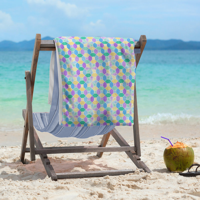 Katelyn Elizabeth Cotton Blend Beach Towel, Pastel