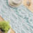 Table Runner, 100% Cotton, 16X72", Green Garden Flowers-545751298
