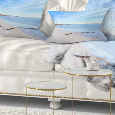 Coussin lombaire à branches en bois seascape