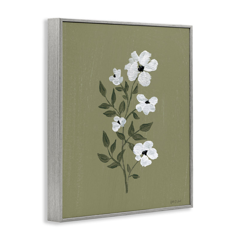 Jolies petites fleurs, giclée encadrée par un avocat, conception d'Yvette St. Amant, H 14 po x l 11 po