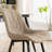 Chardee Upholstered Dining Chairs Faux Leather Waterproof Side Chair with Metal Frame-1629585641
