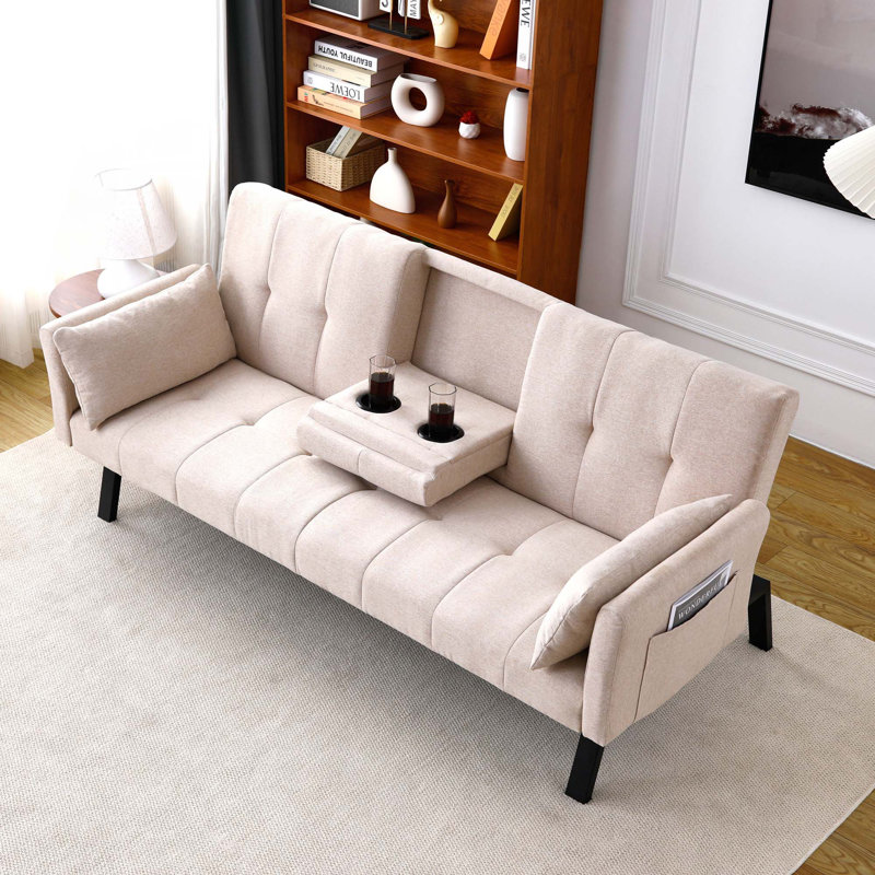 Canapé-lit 70 po, Beige