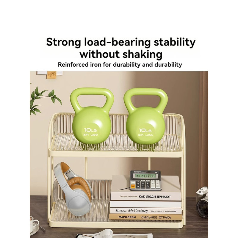 Giyanna Metal Desk Organizer, Clear