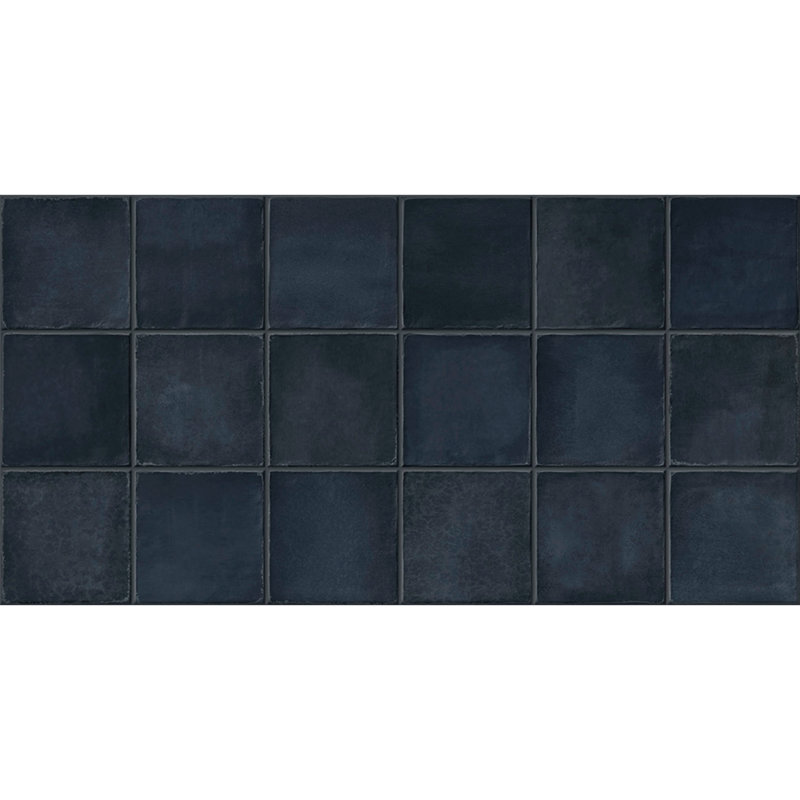Carreau de porcelaine émaillée espagnol 12 po x 24 po (5 PCS, 10,76 pieds carrés / caisse), Dark Blue