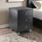 Busey Black & Gray 3-Drawer Accent Nightstand With Metal Pull Knob, 21.76" H X 15.61" W X 15.63" D