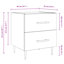 40cm W Iron Bedside Table-90406340-123767080