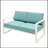 Abhilasha 52'' Wide Aluminum Loveseat with Cushions-843548922