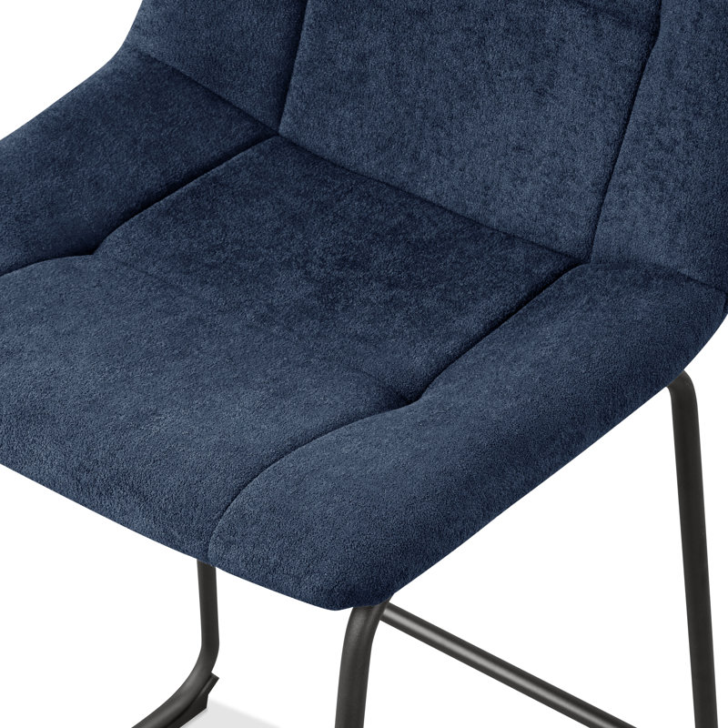 Bexhill Chenille Counter Height Chair, Blue