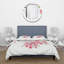 Arbre en fleurs rouges - ensemble de housse de couette traditionnel - microfibre de polyester-66389638