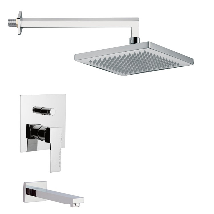 Peleo Diverter Tub and Shower Faucet with Valve
