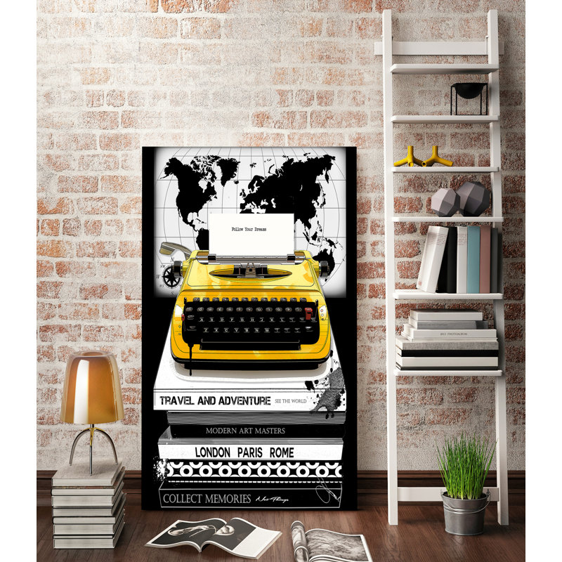 « follow your rêve », reproduction d’impression sur toile encadrée, H 48 po x l 28 po x P 1,5 po, Toile tendue