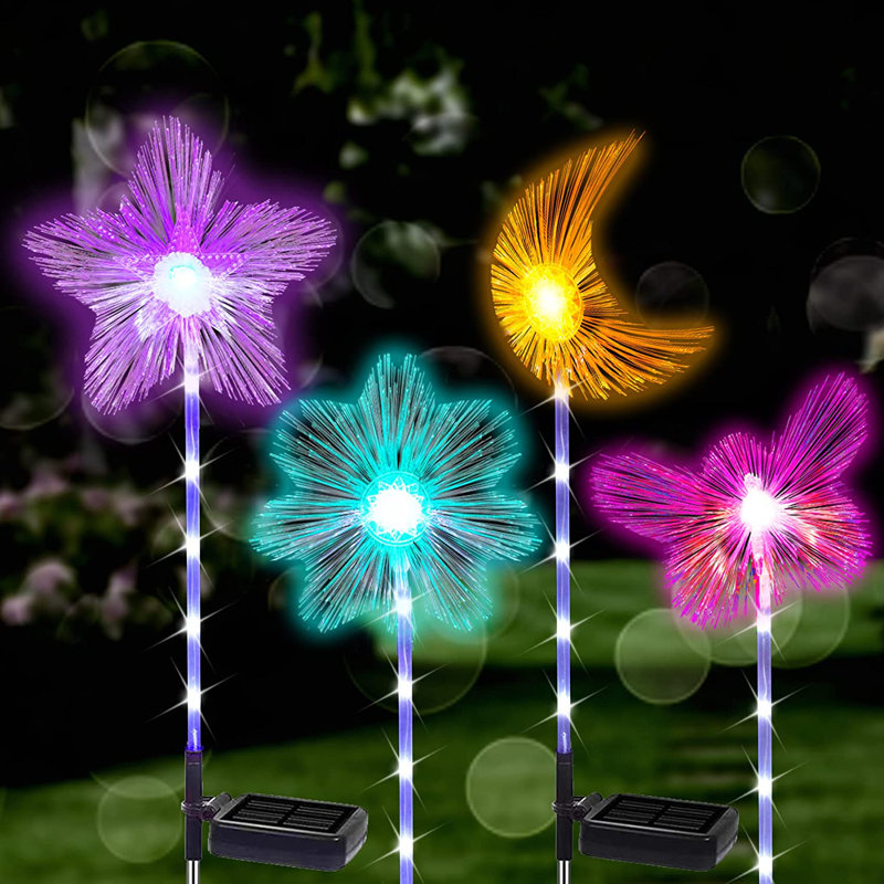 Blue/Yellow/Pink Solar Powered Pathway Light Pack