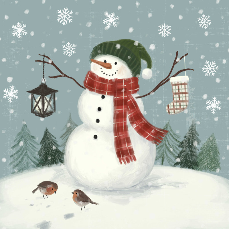 Jolly Snowman II, H 12 po x l 12 po x P 1,25 po