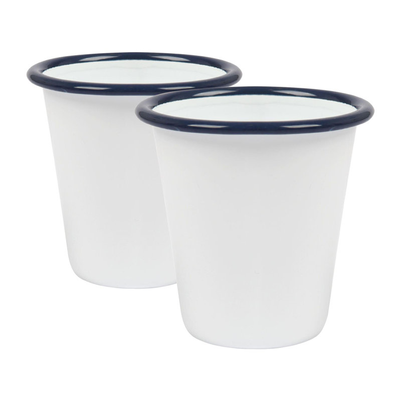 300ml Enamel Drinking Glass, Blue, 2