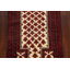 Tapis ivoire noué à la main de conception unique 2 pi 9 po x 4 pi 11 po Jermere