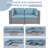 Rister 59'' Wide Wicker with Cushions-1535410303