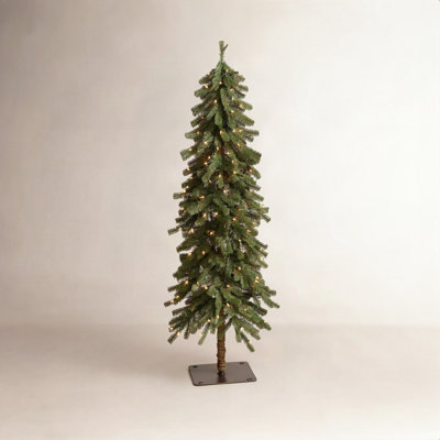 Lighted Artificial Pine Christmas Tree