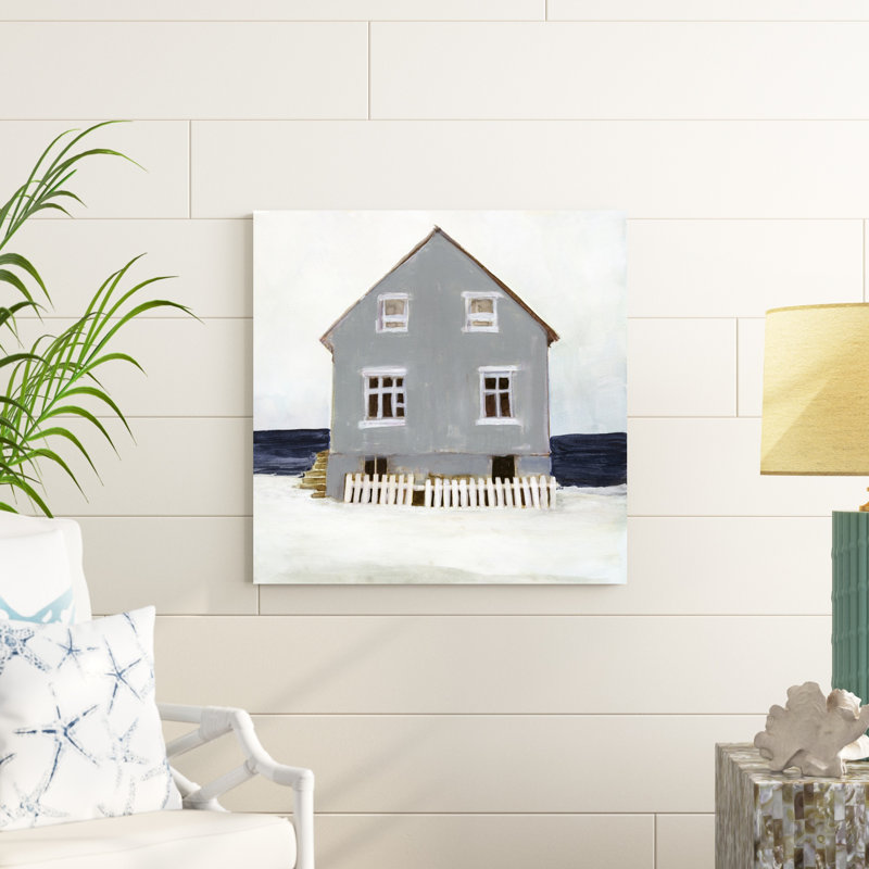 "Beach Hut II" par Stellar Design Studio, H 30 po x l 30 po, Non, Toile tendue