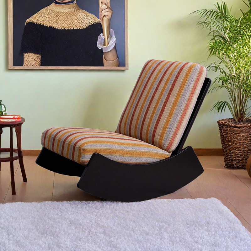 Chaise berçante en bois massif