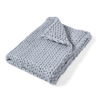 Jeté tissé bleu Donna